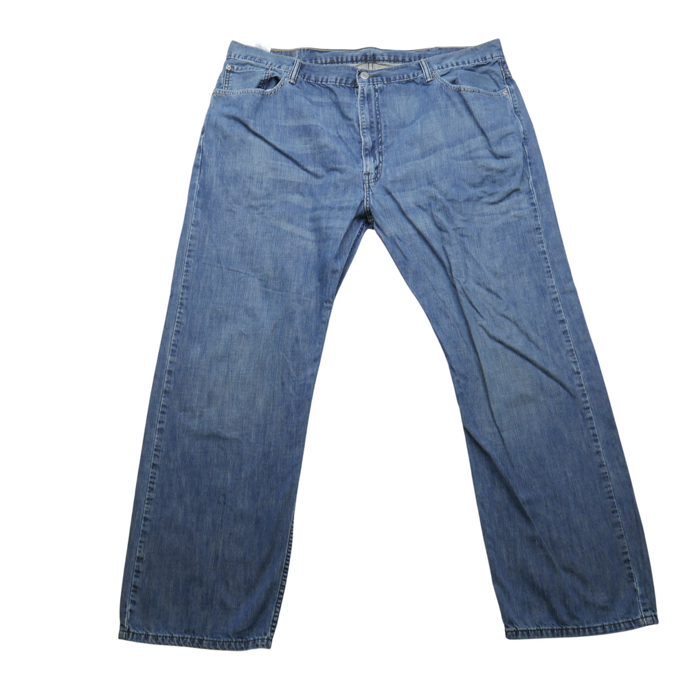 Levi's 505 Jeans Mens 42x30 Blue Denim Straight Leg Zip Fly Vintage 90s